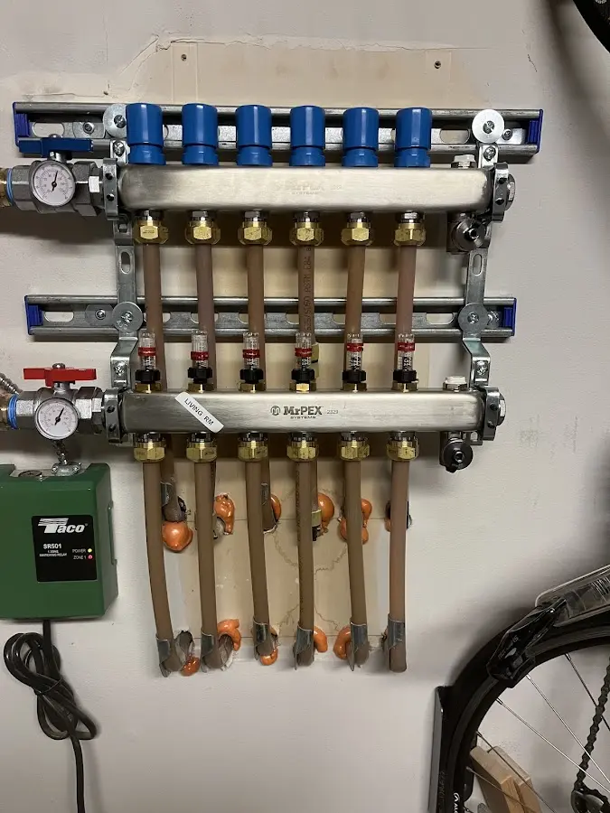 Plumber performing Gas Leak Detection at a residential property in Summerfield